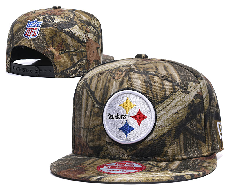 Steelers Team Logo Camo Adjustable Hat LT Steelers Team Logo Camo Adjustable Hat LT