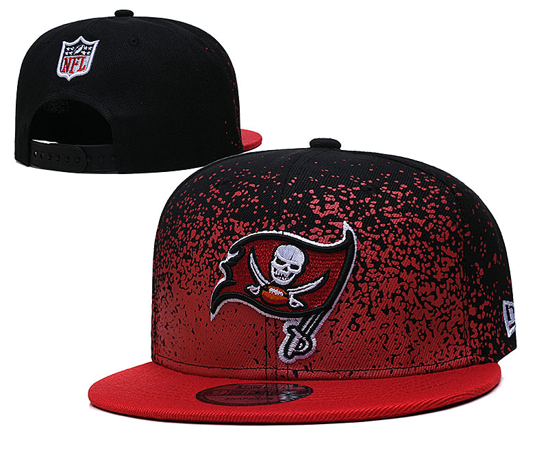 Buccaneers Team Logo New Era Black Red Fade Up Adjustable Hat GS Buccaneers Team Logo New Era Black Red Fade Up Adjustable Hat GS
