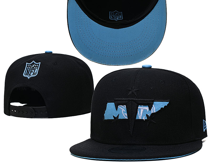 Titans Team Logo Black New Era Adjustable Hat GS