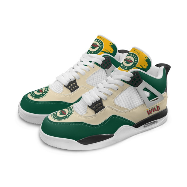Women's Minnesota Wild Running Weapon Air Jordan 4 Shoes 003