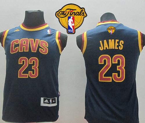 Revolution 30 Cavaliers #23 LeBron James Dark Blue The Finals Patch Stitched Youth NBA Jersey Revolution 30 Cavaliers #23 LeBron James Dark Blue The Finals Patch Stitched Youth NBA Jersey