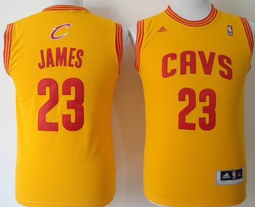 Revolution 30 Cavaliers #23 LeBron James Gold Stitched Youth NBA Jersey Revolution 30 Cavaliers #23 LeBron James Gold Stitched Youth NBA Jersey