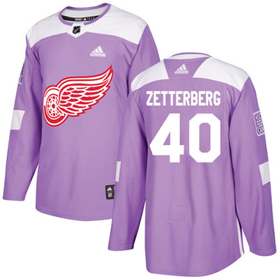 Adidas Red Wings #40 Henrik Zetterberg Purple Authentic Fights Cancer Stitched Youth NHL Jersey Adidas Red Wings #40 Henrik Zetterberg Purple Authentic Fights Cancer Stitched Youth NHL Jersey