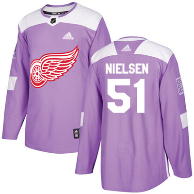 Adidas Red Wings #51 Frans Nielsen Purple Authentic Fights Cancer Stitched Youth NHL Jersey Adidas Red Wings #51 Frans Nielsen Purple Authentic Fights Cancer Stitched Youth NHL Jersey