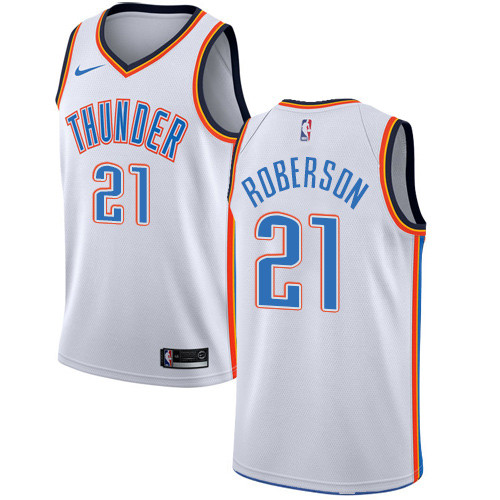 Thunder #21 Andre Roberson White Youth Basketball Swingman Association Edition Jersey Thunder #21 Andre Roberson White Youth Basketball Swingman Association Edition Jersey