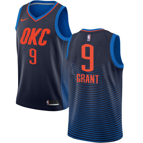 Thunder #9 Jerami Grant Navy Blue Youth Basketball Swingman Statement Edition Jersey Thunder #9 Jerami Grant Navy Blue Youth Basketball Swingman Statement Edition Jersey