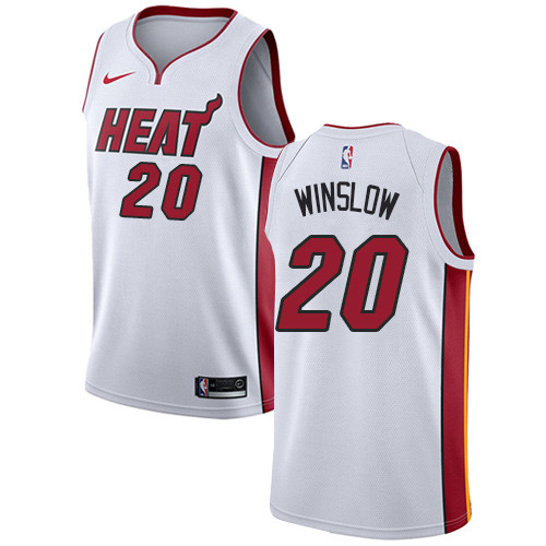 Heat #20 Justise Winslow White Youth Basketball Swingman Association Edition Jersey Heat #20 Justise Winslow White Youth Basketball Swingman Association Edition Jersey