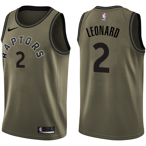 Nike Raptors #2 Kawhi Leonard Green Youth NBA Swingman Salute to Service Jersey Nike Raptors #2 Kawhi Leonard Green Youth NBA Swingman Salute to Service Jersey