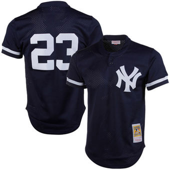 Men's New York Yankees Don Mattingly Mitchell & Ness Navy 1995 Authentic Cooperstown Collection Mesh Batting Practice Jersey Men's New York Yankees Don Mattingly Mitchell & Ness Navy 1995 Authentic Cooperstown Collection Mesh Batting Practice Jersey