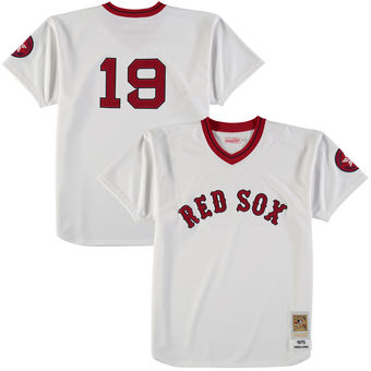 Men's Boston Red Sox Fred Lynn Mitchell & Ness White Cooperstown Collection 1975 Authentic Jersey Men's Boston Red Sox Fred Lynn Mitchell & Ness White Cooperstown Collection 1975 Authentic Jersey