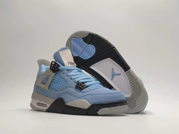 Men's Hot Sale Running Weapon Air Jordan 4 Blue Shoes 0103