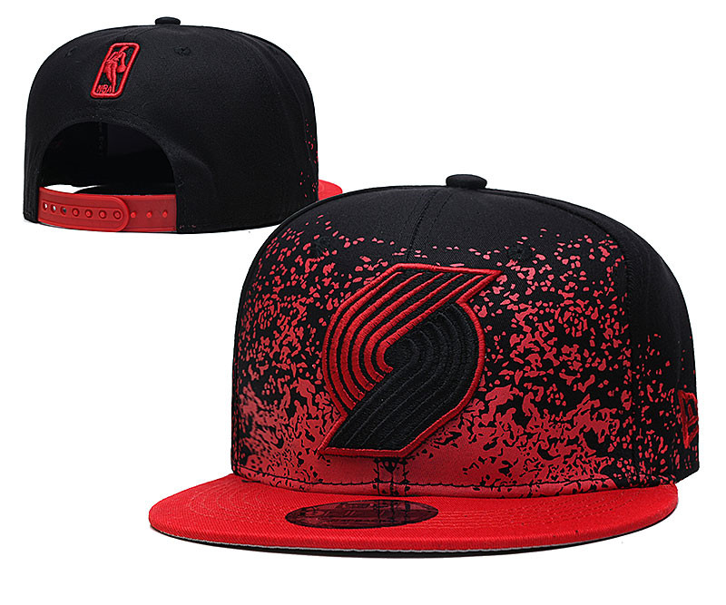 Blazers Team Logo Black Red Adjustable Hat YD Blazers Team Logo Black Red Adjustable Hat YD