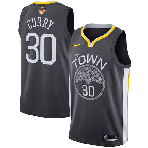 Youth Nike Warriors #30 Stephen Curry Black The Finals Patch Youth NBA Swingman Statement Edition Jersey Youth Nike Warriors #30 Stephen Curry Black The Finals Patch Youth NBA Swingman Statement Edition Jersey