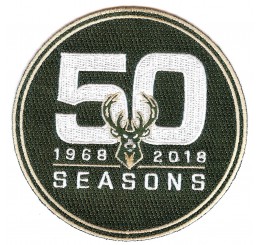 Milwaukee Bucks 50th Anniversary Patch