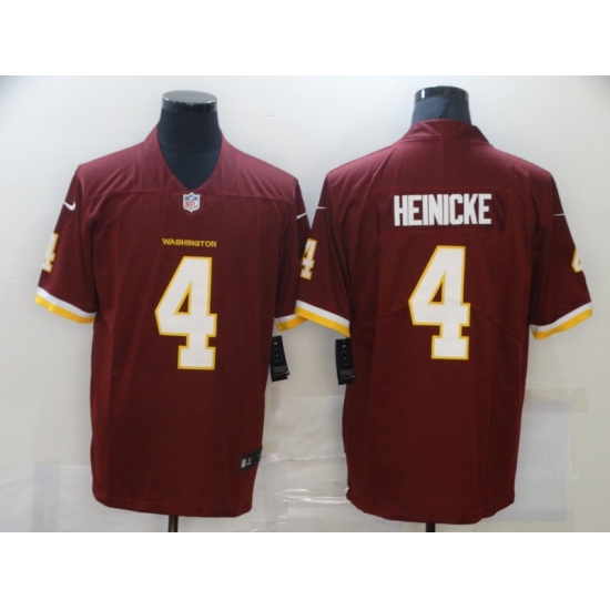 Men's Washington Football Team #4 Taylor Heinicke Nike Burgundy Limited Jersey Men's Washington Football Team #4 Taylor Heinicke Nike Burgundy Limited Jersey