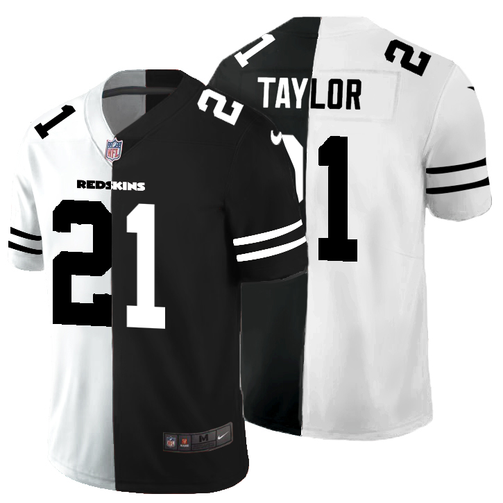 Washington Redskins #21 Sean Taylor Men's Black V White Peace Split Nike Vapor Untouchable Limited NFL Jersey Washington Redskins #21 Sean Taylor Men's Black V White Peace Split Nike Vapor Untouchable Limited NFL Jersey
