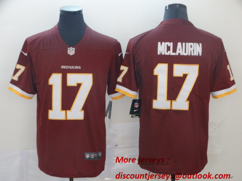 Nike Redskins 17 Terry McLaurin Burgundy Vapor Untouchable Limited Jersey