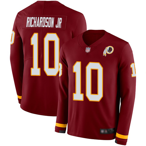 Redskins #10 Paul Richardson Jr Burgundy Red Team Color Men's Stitched Football Limited Therma Long Sleeve Jersey Redskins #10 Paul Richardson Jr Burgundy Red Team Color Men's Stitched Football Limited Therma Long Sleeve Jersey