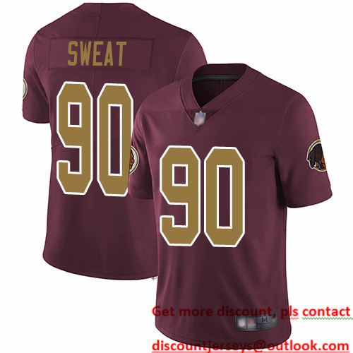 Redskins #90 Montez Sweat Burgundy Red Alternate Men's Stitched Football Vapor Untouchable Limited Jersey Redskins #90 Montez Sweat Burgundy Red Alternate Men's Stitched Football Vapor Untouchable Limited Jersey