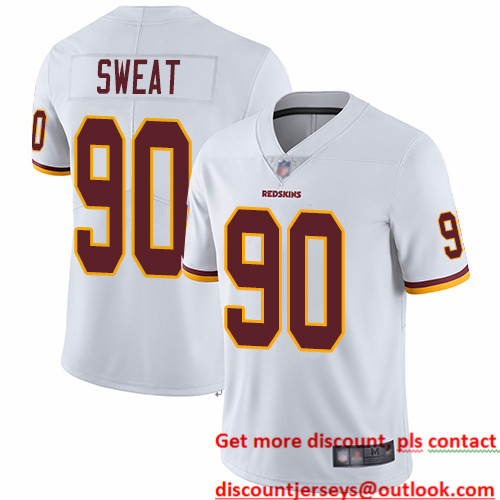 Redskins #90 Montez Sweat White Men's Stitched Football Vapor Untouchable Limited Jersey Redskins #90 Montez Sweat White Men's Stitched Football Vapor Untouchable Limited Jersey