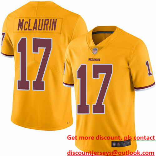 Redskins #17 Terry McLaurin Gold Men's Stitched Football Limited Rush Jersey Redskins #17 Terry McLaurin Gold Men's Stitched Football Limited Rush Jersey