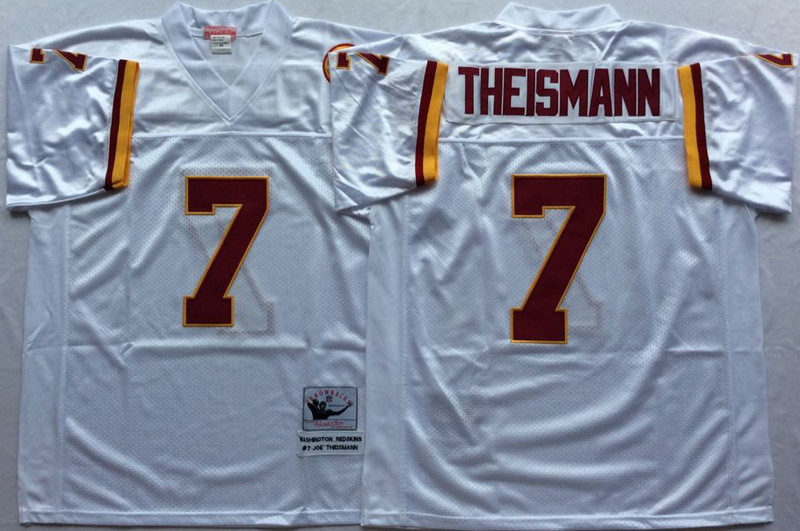 Mitchell And Ness Redskins #7 joe theismann white Throwback Stitched NFL Jersey Mitchell And Ness Redskins #7 joe theismann white Throwback Stitched NFL Jersey