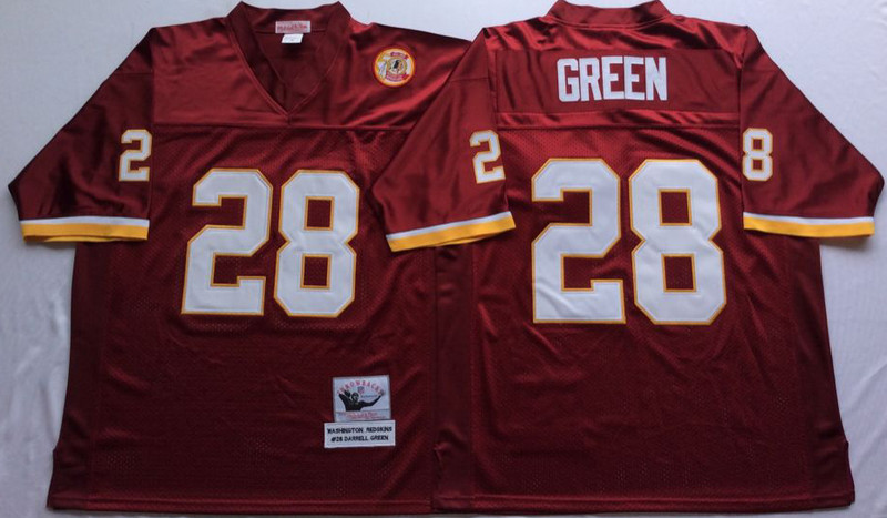 Mitchell And Ness Redskins #28 Darrell Green Red Throwback Stitched NFL Jersey Mitchell And Ness Redskins #28 Darrell Green Red Throwback Stitched NFL Jersey