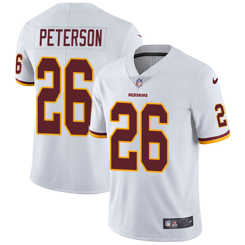 Nike Redskins #26 Adrian Peterson White Men's Stitched NFL Vapor Untouchable Limited Jersey Nike Redskins #26 Adrian Peterson White Men's Stitched NFL Vapor Untouchable Limited Jersey