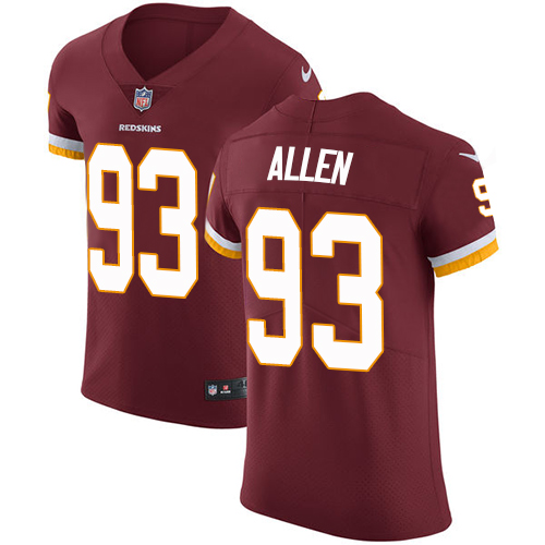 Nike Redskins #93 Jonathan Allen Burgundy Red Team Color Men's Stitched NFL Vapor Untouchable Elite Jersey Nike Redskins #93 Jonathan Allen Burgundy Red Team Color Men's Stitched NFL Vapor Untouchable Elite Jersey