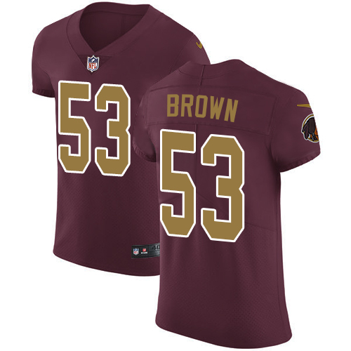 Nike Redskins #53 Zach Brown Burgundy Red Alternate Men's Stitched NFL Vapor Untouchable Elite Jersey Nike Redskins #53 Zach Brown Burgundy Red Alternate Men's Stitched NFL Vapor Untouchable Elite Jersey