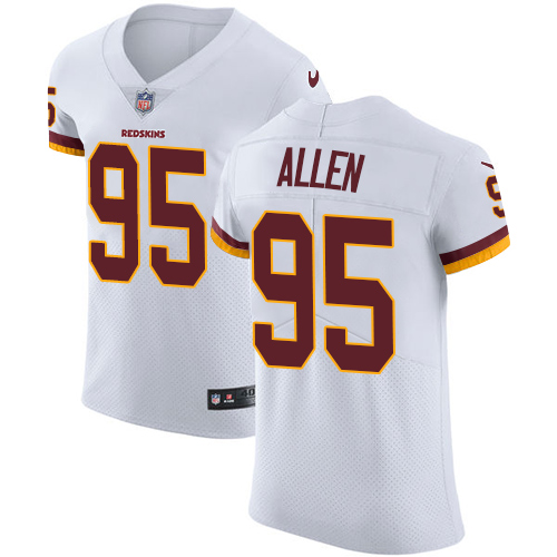 Nike Redskins #95 Jonathan Allen White Men's Stitched NFL Vapor Untouchable Elite Jersey Nike Redskins #95 Jonathan Allen White Men's Stitched NFL Vapor Untouchable Elite Jersey