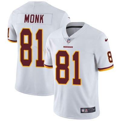 Nike Redskins #81 Art Monk White Men's Stitched NFL Vapor Untouchable Limited Jersey Nike Redskins #81 Art Monk White Men's Stitched NFL Vapor Untouchable Limited Jersey