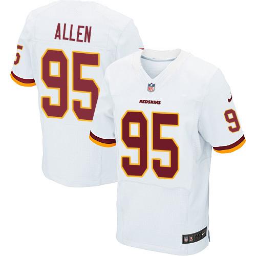 Nike Redskins #95 Jonathan Allen White Men's Stitched NFL Elite Jersey Nike Redskins #95 Jonathan Allen White Men's Stitched NFL Elite Jersey