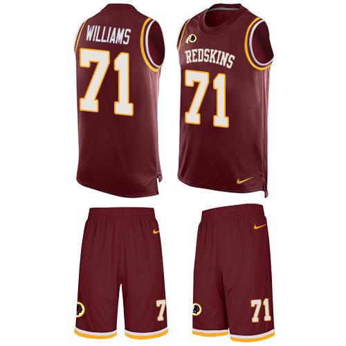Nike Redskins #71 Trent Williams Burgundy Red Team Color Men's Stitched NFL Limited Tank Top Suit Jersey Nike Redskins #71 Trent Williams Burgundy Red Team Color Men's Stitched NFL Limited Tank Top Suit Jersey