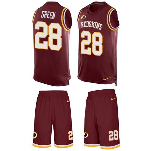 Nike Redskins #28 Darrell Green Burgundy Red Team Color Men's Stitched NFL Limited Tank Top Suit Jersey Nike Redskins #28 Darrell Green Burgundy Red Team Color Men's Stitched NFL Limited Tank Top Suit Jersey