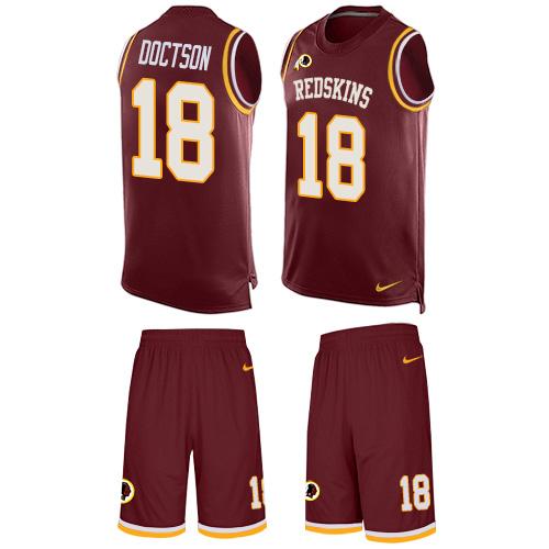 Nike Redskins #18 Josh Doctson Burgundy Red Team Color Men's Stitched NFL Limited Tank Top Suit Jersey Nike Redskins #18 Josh Doctson Burgundy Red Team Color Men's Stitched NFL Limited Tank Top Suit Jersey