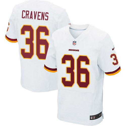 Nike Redskins #36 Su'a Cravens White Men's Stitched NFL Elite Jersey Nike Redskins #36 Su'a Cravens White Men's Stitched NFL Elite Jersey
