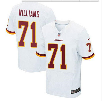 NEW Washington Redskins #71 Trent Williams White Men's Stitched NFL Elite Jersey