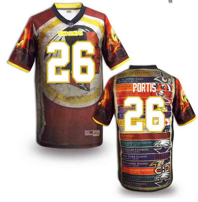 Washington Redskins#26 Portis Valuable elite jeryseys (7)