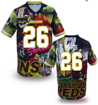 Washington Redskins#26 Portis Valuable elite jeryseys (3)