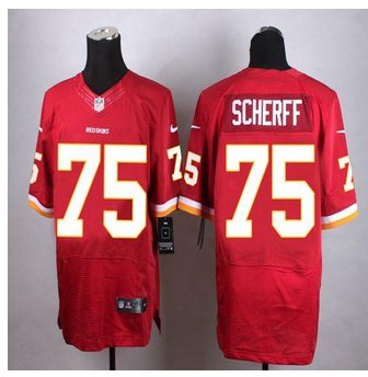 New Washington Redskins #75 Brandon Scherff Burgundy Red Team Color Men's Stitched NFL Elite jersey