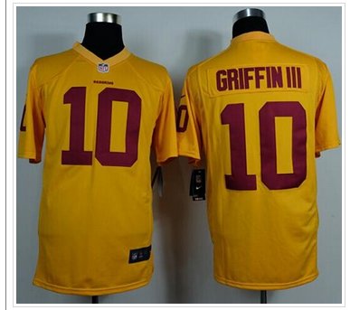 Washington Redskins #10 Robert Griffin III Gold NFL Game Jersey Washington Redskins #10 Robert Griffin III Gold NFL Game Jersey