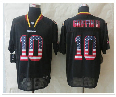 New Washington Red Skins #10 Robert Griffin III USA Flag Fashion Black Elite Jerseys New Washington Red Skins #10 Robert Griffin III USA Flag Fashion Black Elite Jerseys