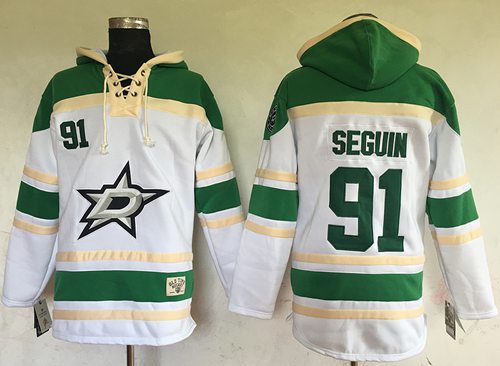 Stars #91 Tyler Seguin White Sawyer Hooded Sweatshirt Stitched NHL Jersey Stars #91 Tyler Seguin White Sawyer Hooded Sweatshirt Stitched NHL Jersey