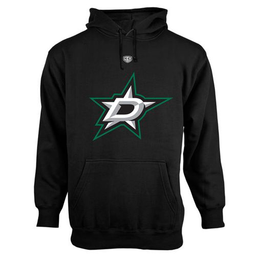 Dallas Stars Old Time Hockey Big Logo with Crest Pullover Hoodie Dallas Stars Old Time Hockey Big Logo with Crest Pullover Hoodie