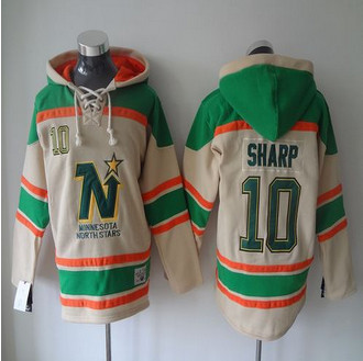 Dallas Stars #10 Patrick Sharp Cream Sawyer Hooded Sweatshirt Stitched NHL Jersey Dallas Stars #10 Patrick Sharp Cream Sawyer Hooded Sweatshirt Stitched NHL Jersey