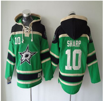 Dallas Stars #10 Patrick Sharp Green Sawyer Hooded Sweatshirt Stitched NHL Jersey Dallas Stars #10 Patrick Sharp Green Sawyer Hooded Sweatshirt Stitched NHL Jersey