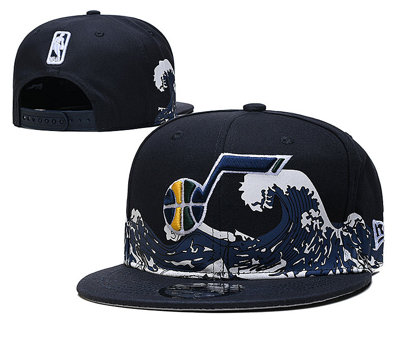 Jazz Team Logo Black Adjustable Hat YD