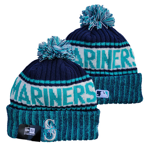 Mariners Team Logo Pom Knit Hat YD