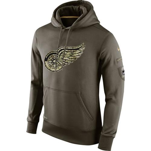 Men's Detroit Red Wings Nike Salute To Service NHL Hoodie Men's Detroit Red Wings Nike Salute To Service NHL Hoodie